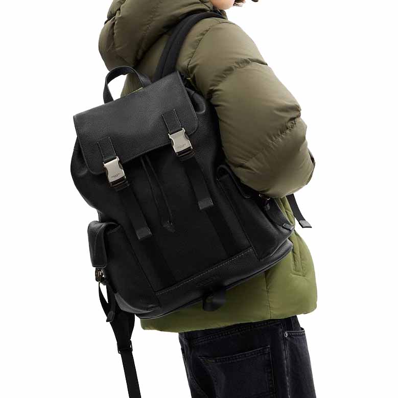 Coach Clark Backpack Gunmetal Black # CCF89