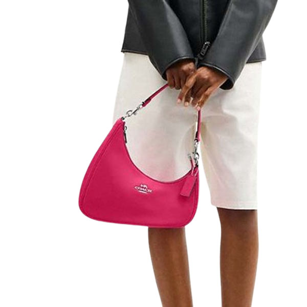 Coach Twisted Teri Shoulder Bag Silver Dragonfruit # CBI01