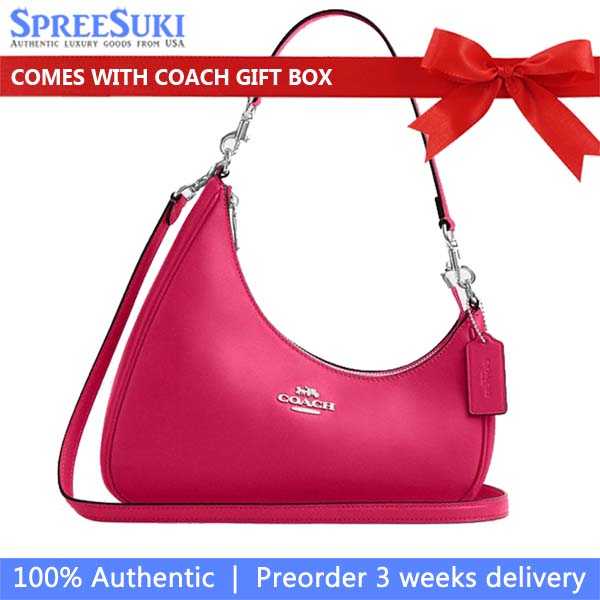 Coach Twisted Teri Shoulder Bag Silver Dragonfruit # CBI01