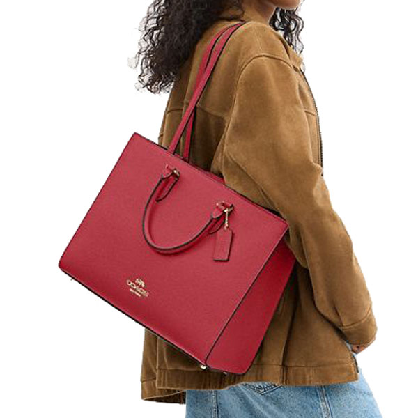 Coach Maggie Tote Bag True Red # CY666