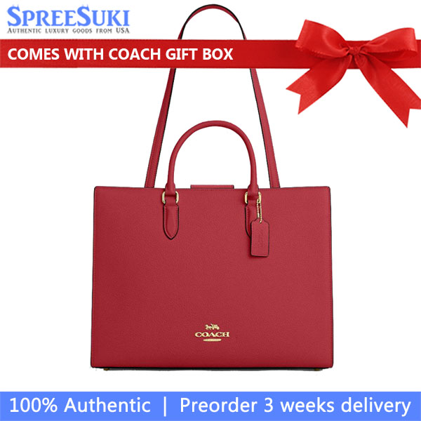 Coach Maggie Tote Bag True Red # CY666