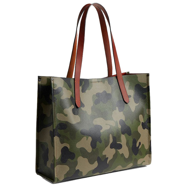 Coach Relay Tote Bag With Camo Print And Coach Graphic Camo # CY808