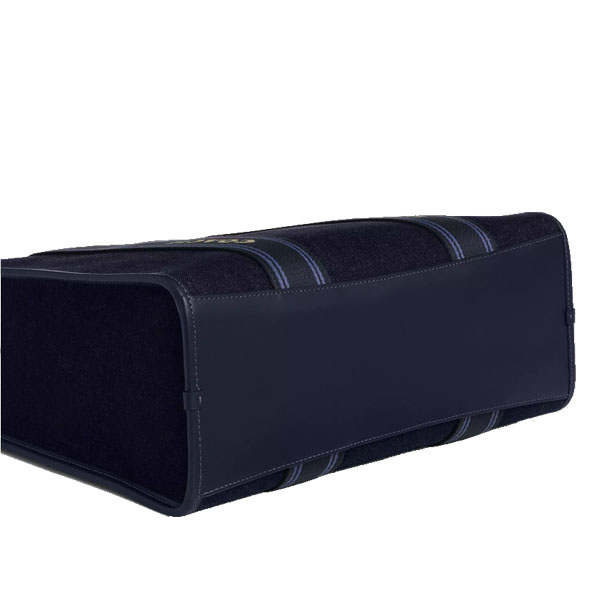 Coach Smith Tote Bag In Regenerative Cotton Dark Denim Multi # CCL68