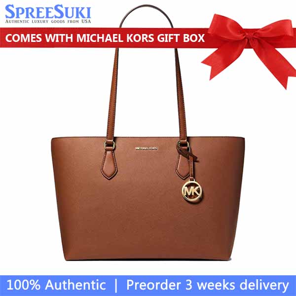 Michael Kors Sheila Large Tote Bag Luggage Dark Brown # 35S4G6HT9L