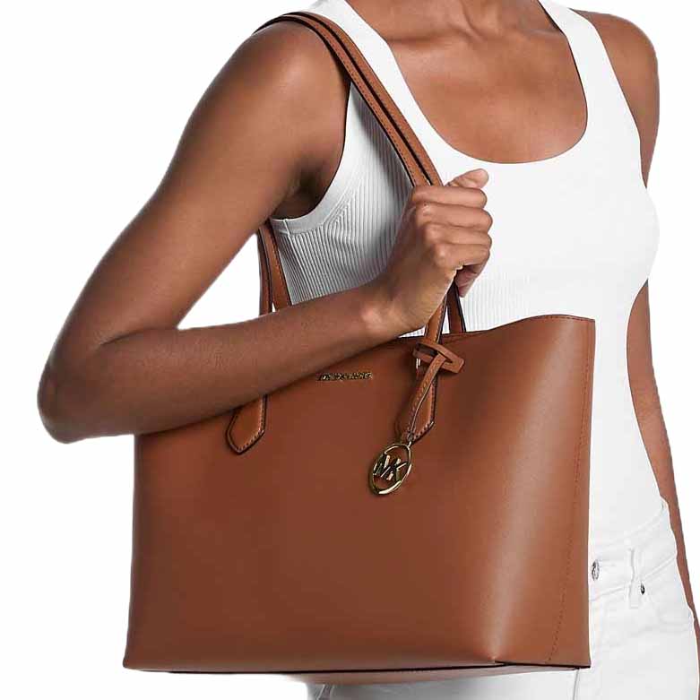 Michael Kors Sheila Large Tote Bag Luggage Dark Brown # 35S4G6HT9L