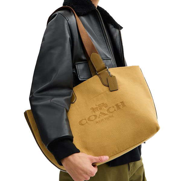 Coach Small Tour Tote Bag Gunmetal # CCG39