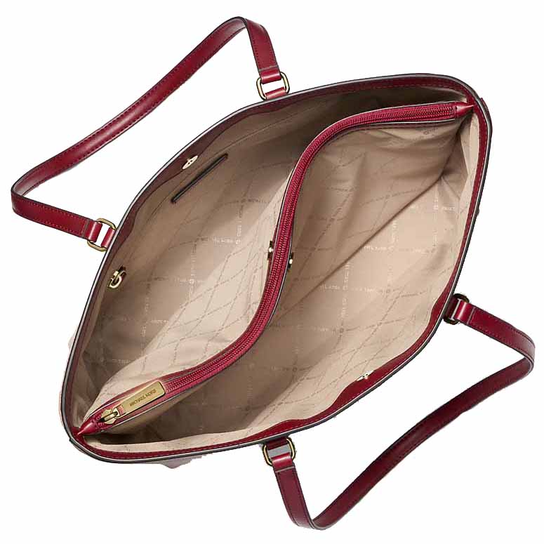 Michael Kors Sheila Large Two-Tone Signature Logo Tote Bag Cherry Multi Red # 35F5G6HT9B