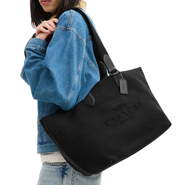 Coach Small Tour Tote Bag Gunmetal Black Multi # CCG39