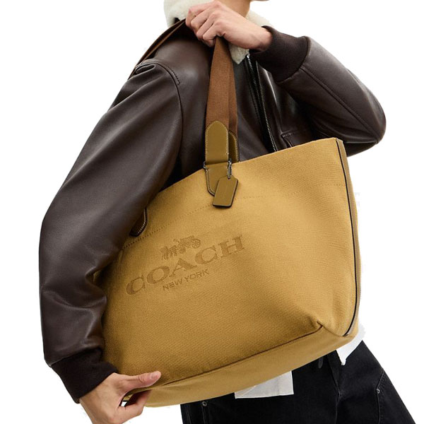 Coach Tour Tote Bag Gunmetal Trench Multi # CCG38