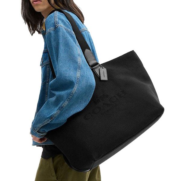 Coach Tour Tote Bag Gunmetal Black Multi # CCG38