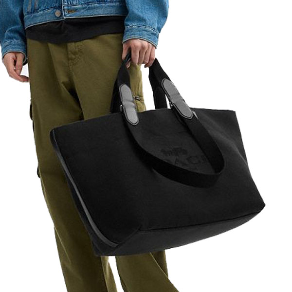 Coach Tour Tote Bag Gunmetal Black Multi # CCG38