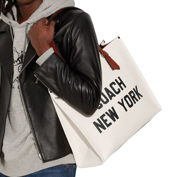 Coach Relay Tote Bag With Coach Graphic Chalk Multi # CH765
