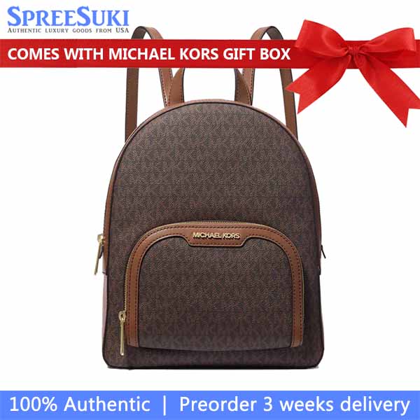 Michael Kors Jaycee Medium Zip Pocket Backpack Brown # 35S2G8TB2B