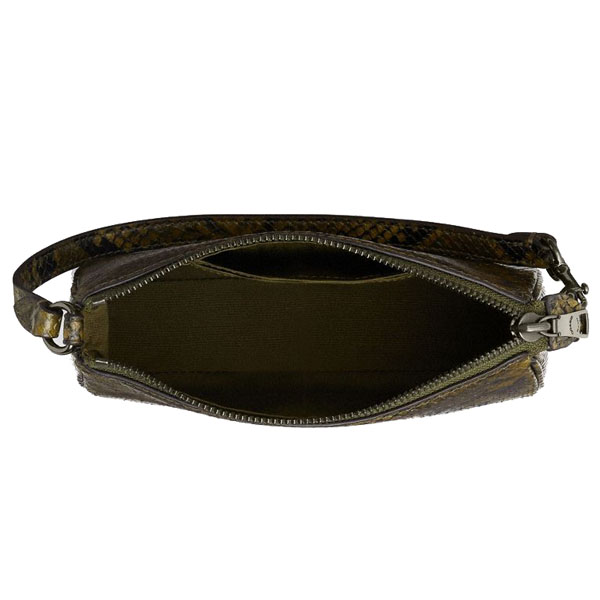 Coach Nolita 19 With Snake Print Gunmetal Olive Multi Dark Green # CCF62