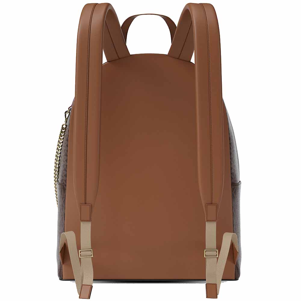 Michael Kors Slater Large Signature Logo Backpack Brown Dark Brown # 35F5G04B3B