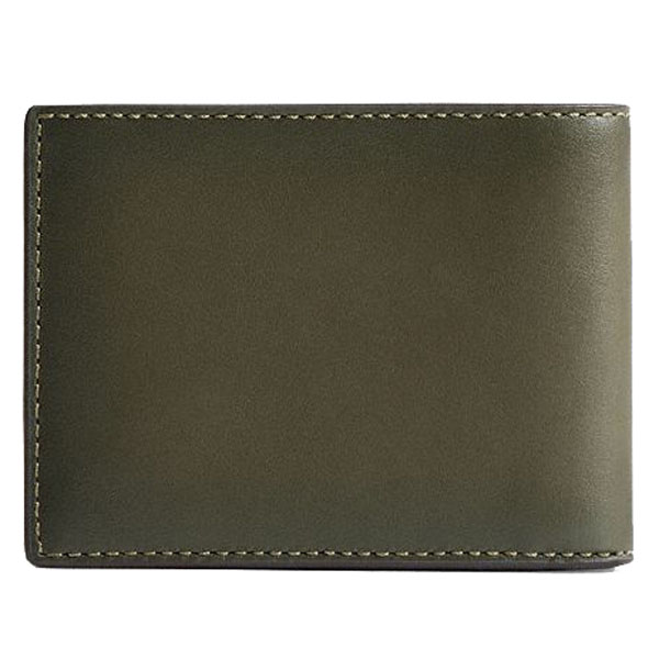 Coach Men Slim Billfold Wallet Army Green # CS483