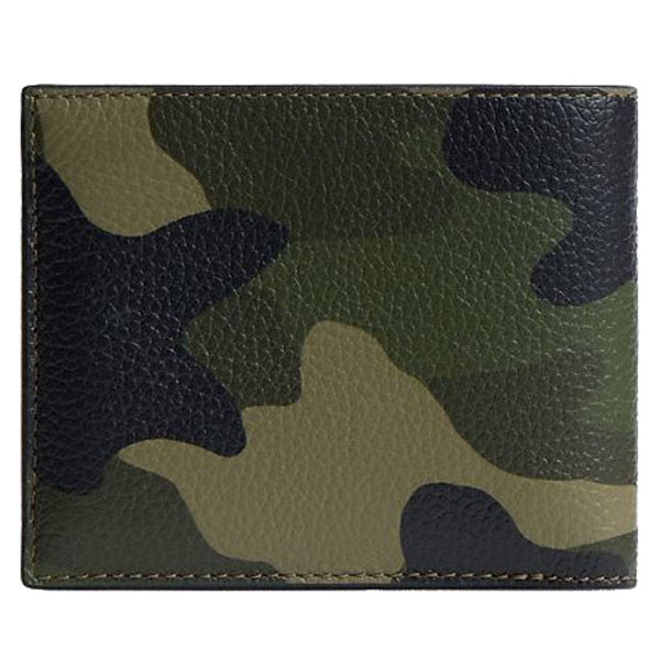 Coach Men 3-In-1 Wallet With Camo Print And Coach Graphic Camo # CZ052