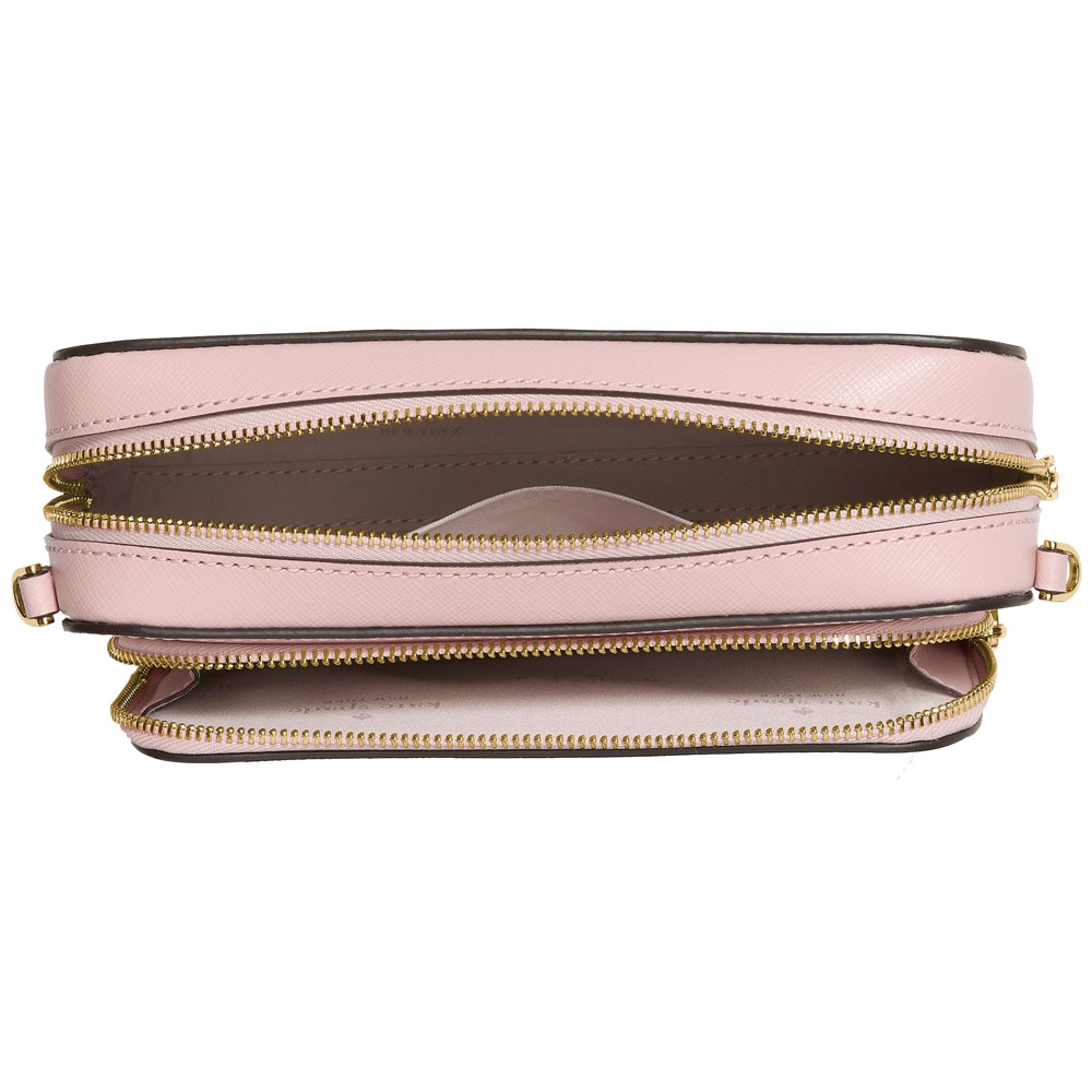 Kate Spade Staci Dual Zip Around Mini Crossbody Tutu Pink # KG036