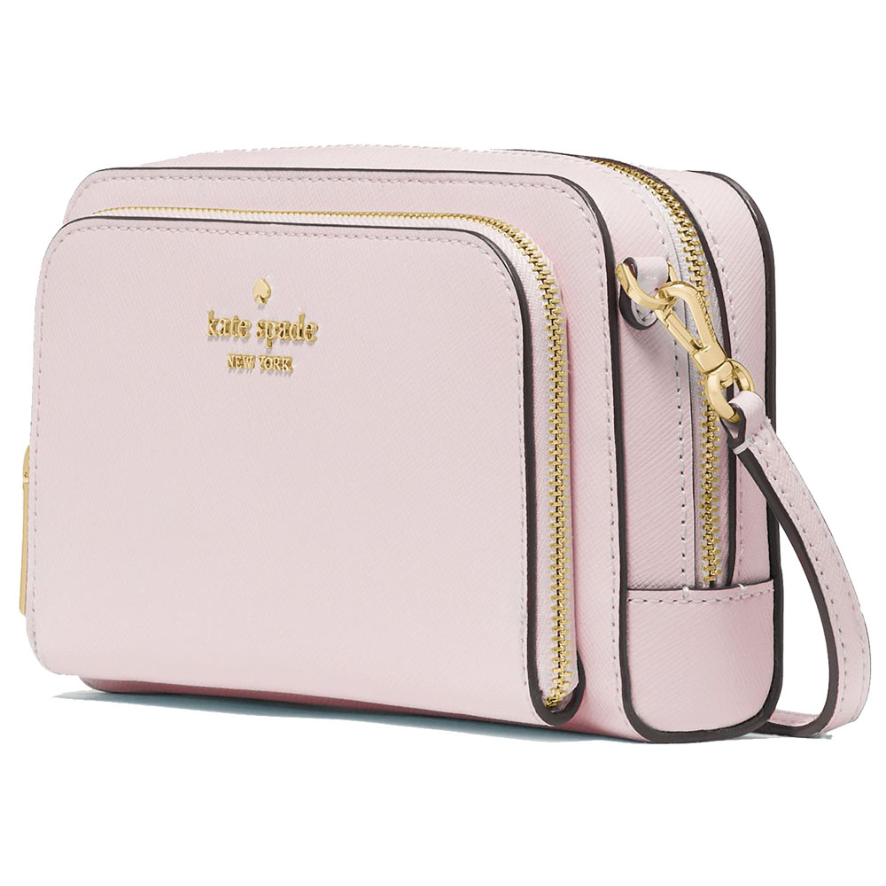 Kate Spade Staci Dual Zip Around Mini Crossbody Lilac Moonlight # KG036
