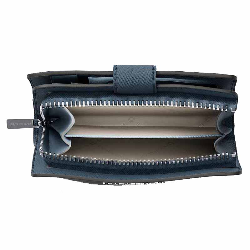 Michael Kors Medium Saffiano Leather Wallet Cornflower Blue # 35R4STVF6L