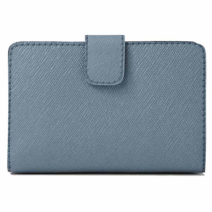 Michael Kors Medium Saffiano Leather Wallet Cornflower Blue # 35R4STVF6L