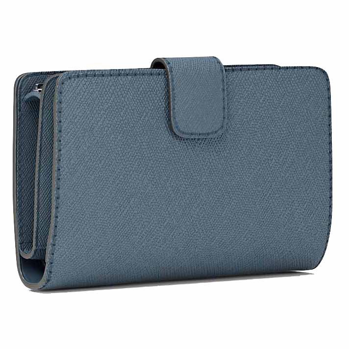Michael Kors Medium Saffiano Leather Wallet Cornflower Blue # 35R4STVF6L