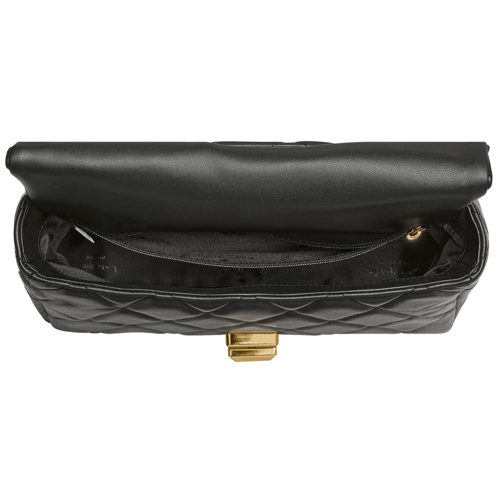 Kate Spade Carey Quilted Small Flap Crossbody Black # KM708