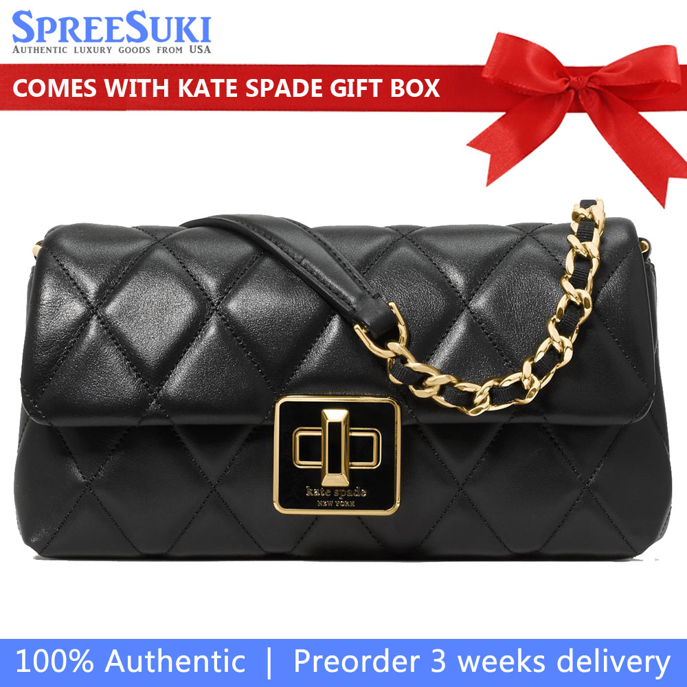 Kate Spade Carey Quilted Mini Crossbody Black # KM531