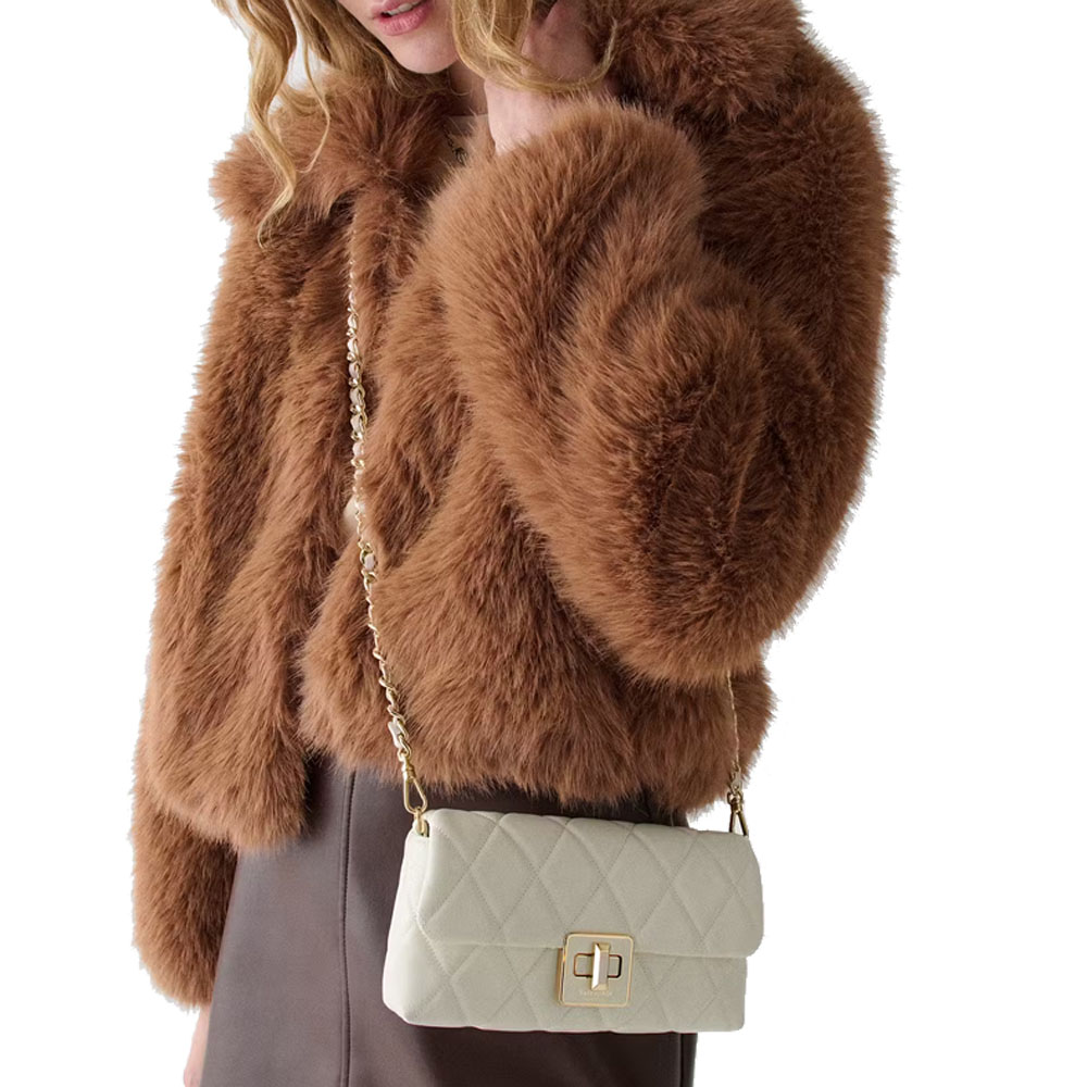 Kate Spade Carey Quilted Mini Crossbody Meringue # KM531