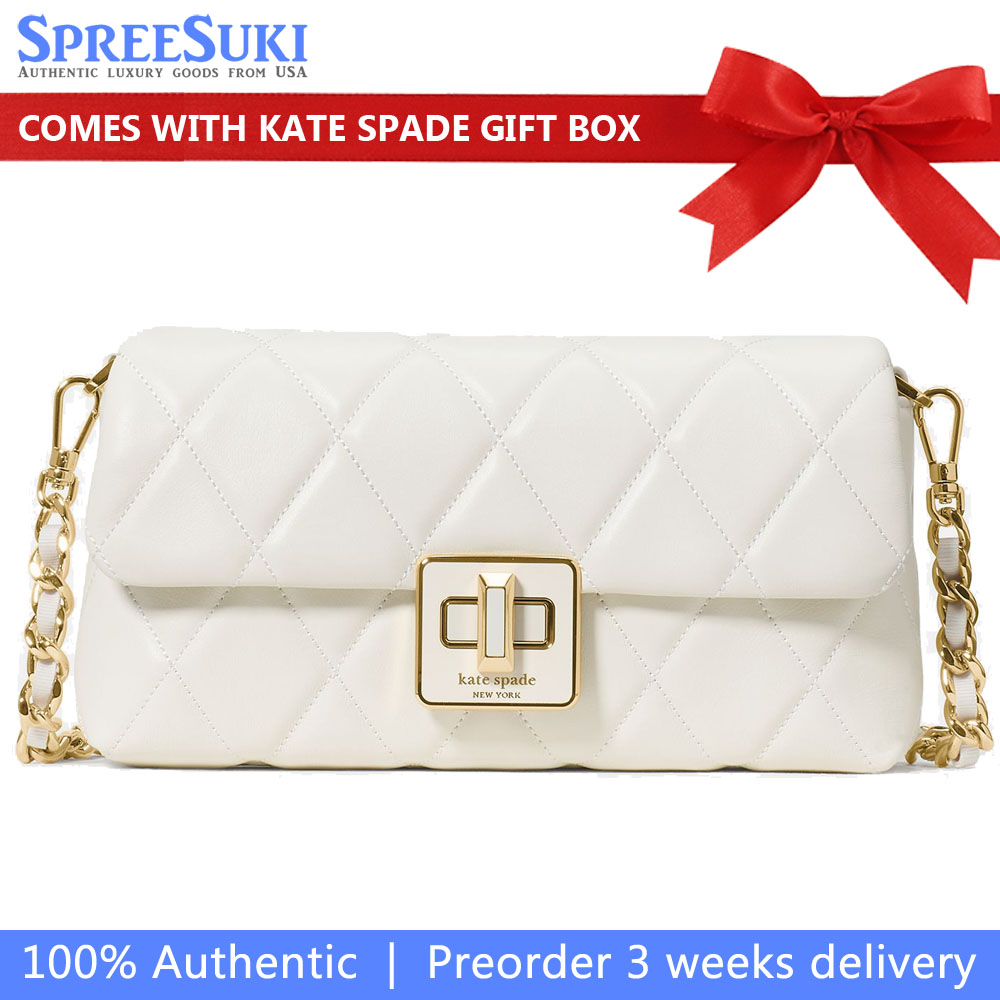 Kate Spade Carey Quilted Mini Crossbody Meringue # KM531