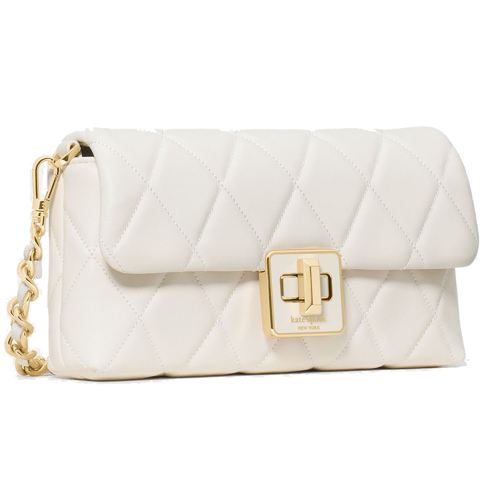 Kate Spade Carey Quilted Mini Crossbody Meringue # KM531