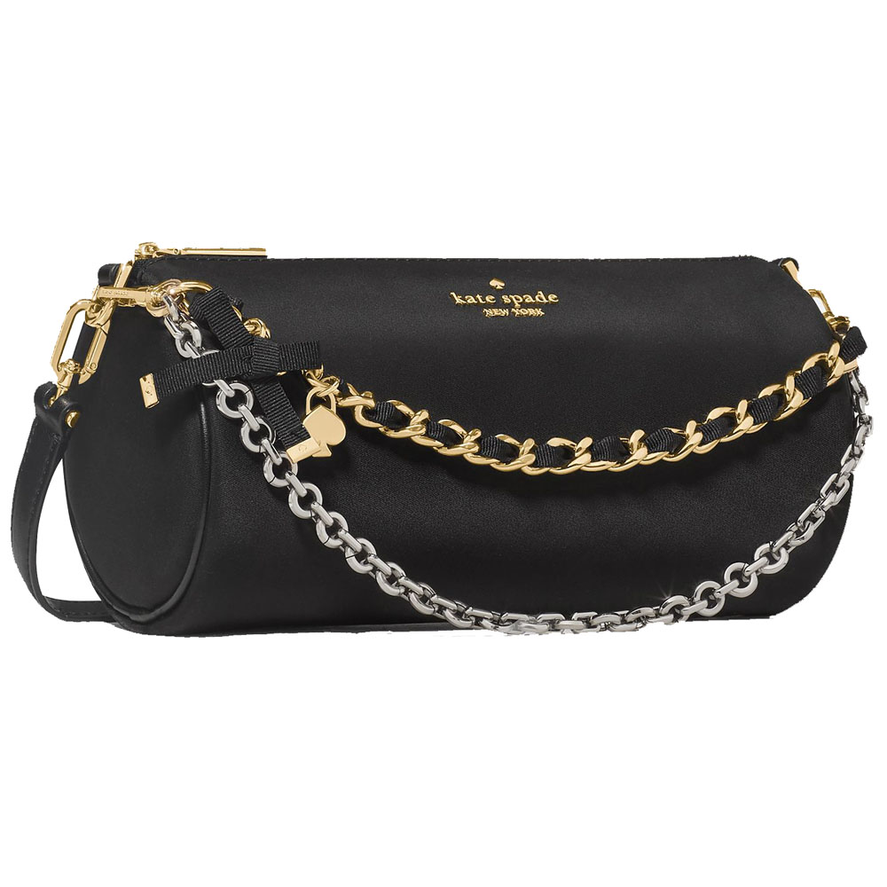 Kate Spade Roulette Nylon Mini Crossbody Convertible Bag Black # KN200