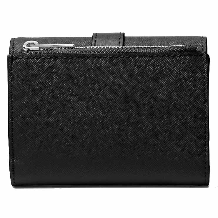 Michael Kors Greenwich Medium Leather Trifold Wallet Black # 35S5SGRE6L