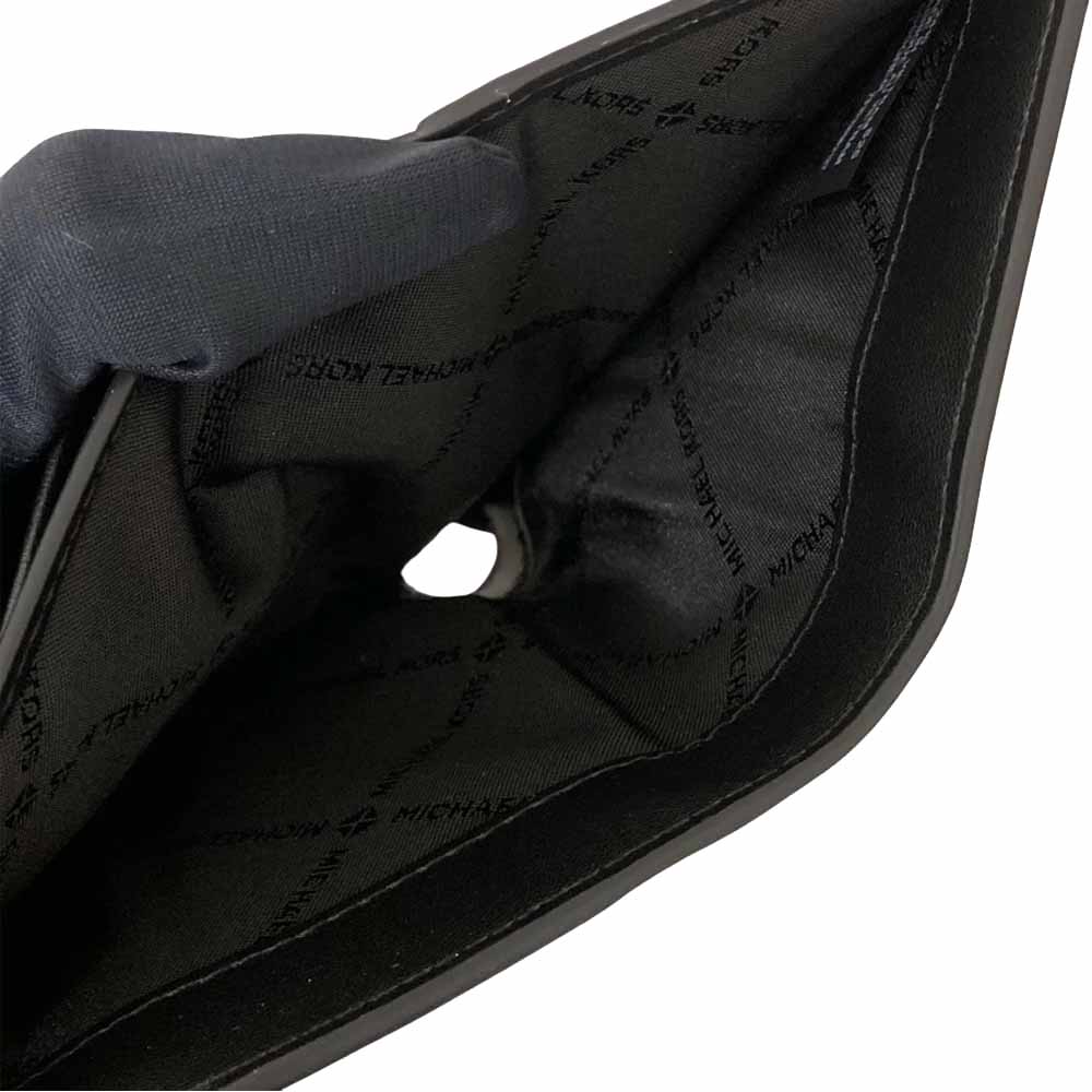 Michael Kors Greenwich Medium Leather Trifold Wallet Black # 35S5SGRE6L