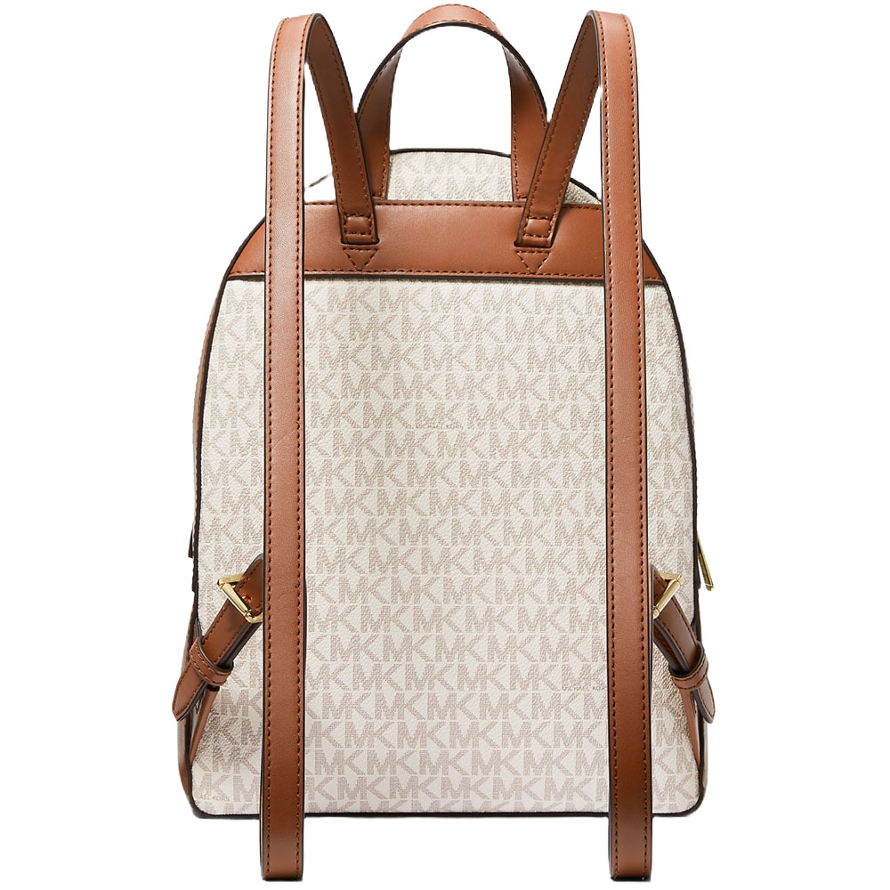 Michael Kors Jaycee Medium Zip Pocket Backpack Vanilla Acorn # 35S2G8TB2B