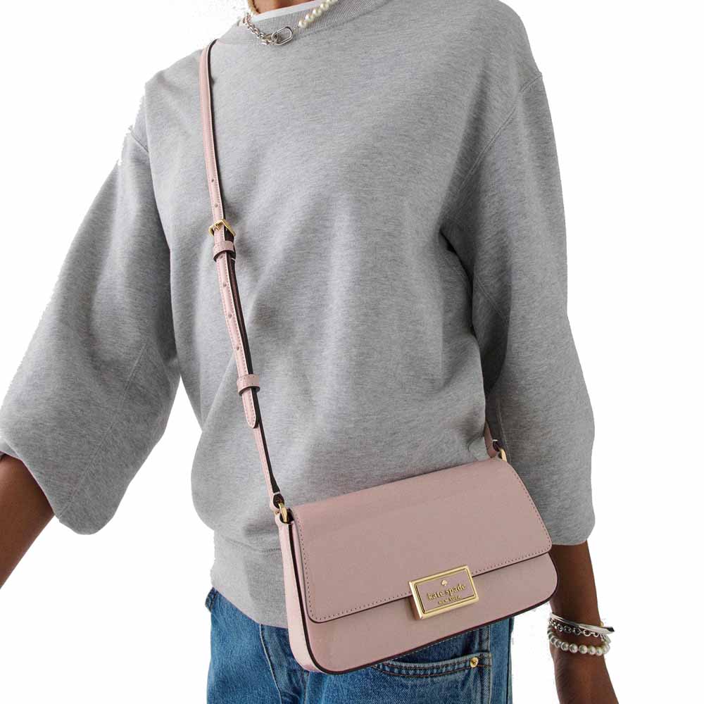 Kate Spade Reegan Patent Mini Flap Crossbody Tutu Pink Light pink # KM567