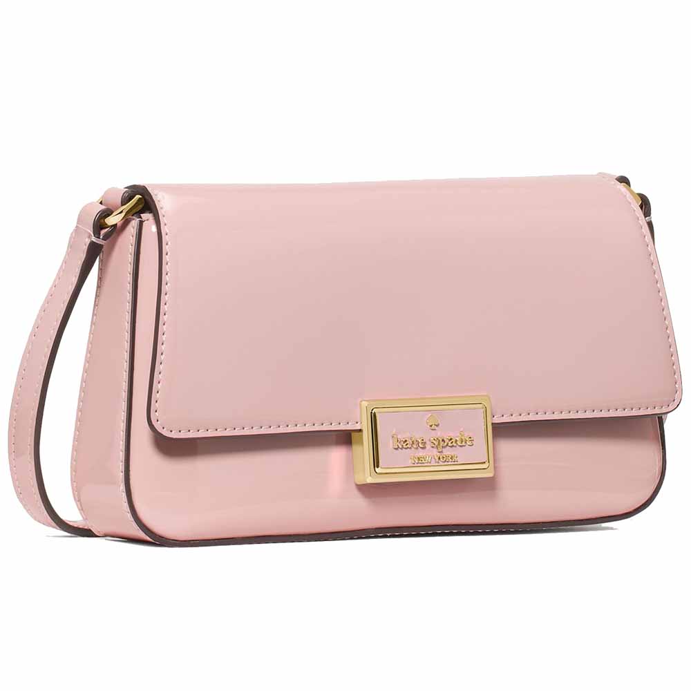 Kate Spade Reegan Patent Mini Flap Crossbody Tutu Pink Light pink # KM567