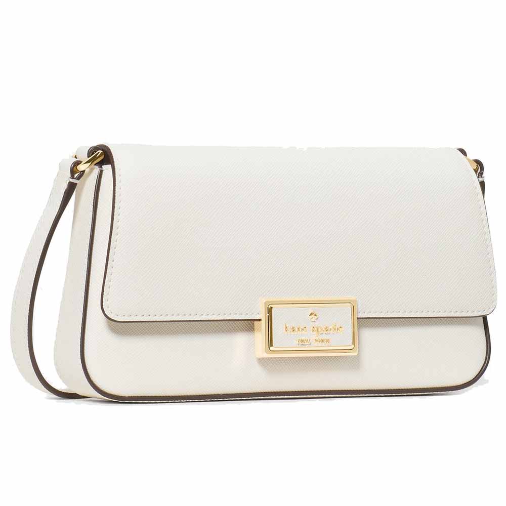 Kate Spade Reegan Mini Flap Crossbody Meringue White # KM532