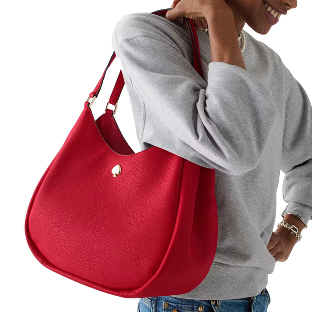 Kate Spade Kayla Large Triple Compartment Shoulder Bag Perfect Cherry Red # KL804