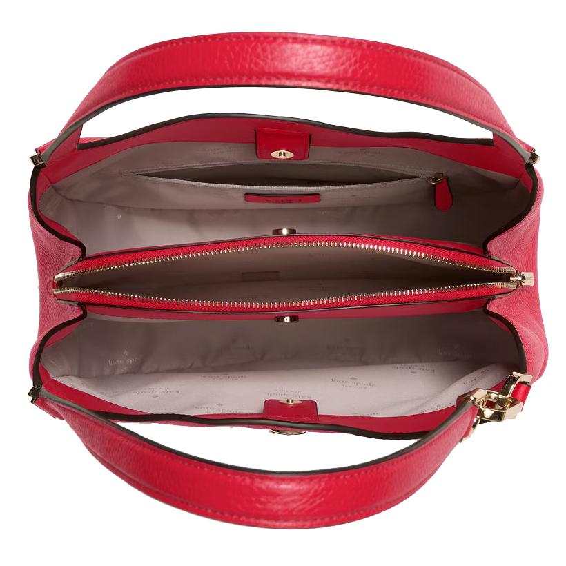Kate Spade Kayla Large Triple Compartment Shoulder Bag Perfect Cherry Red # KL804