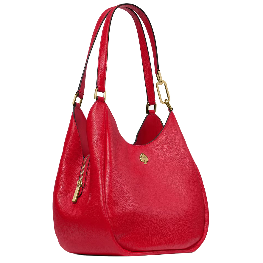Kate Spade Kayla Large Triple Compartment Shoulder Bag Perfect Cherry Red # KL804