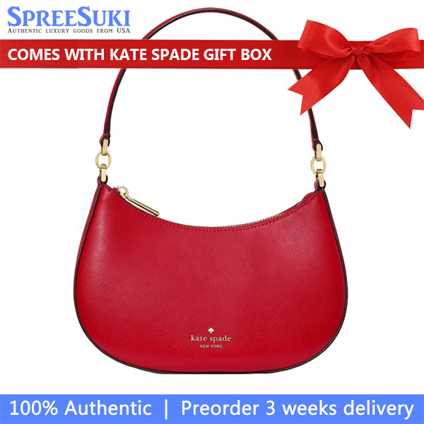 Kate Spade Paige Convertible Crossbody Perfect Cherry Red # KK983