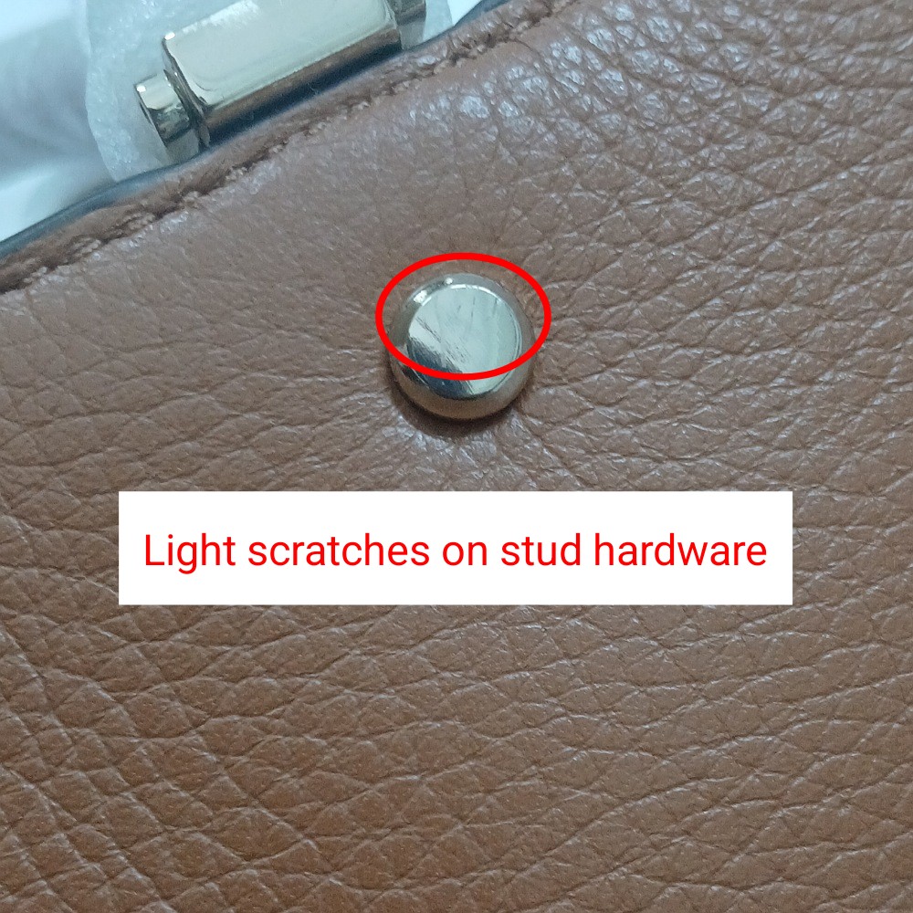 Kate Spade Crossbody Bag Satchel Lelia Medium Pebbled Leather Warm Gingerbread Brown # WKR00335