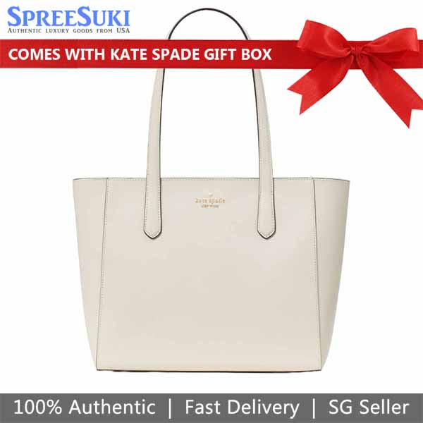 Kate Spade Staci Medium Tote Meringue White # KG473