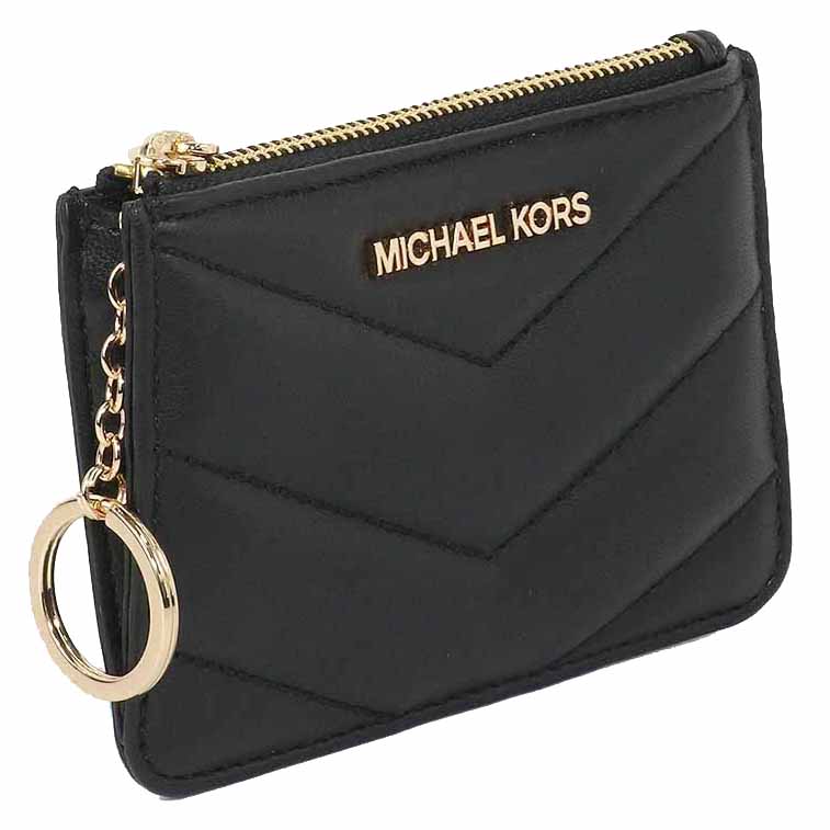 Michael Kors Jet Set Travenuel Small Quilted Coin Pouch Black # 35R4GTVP1V