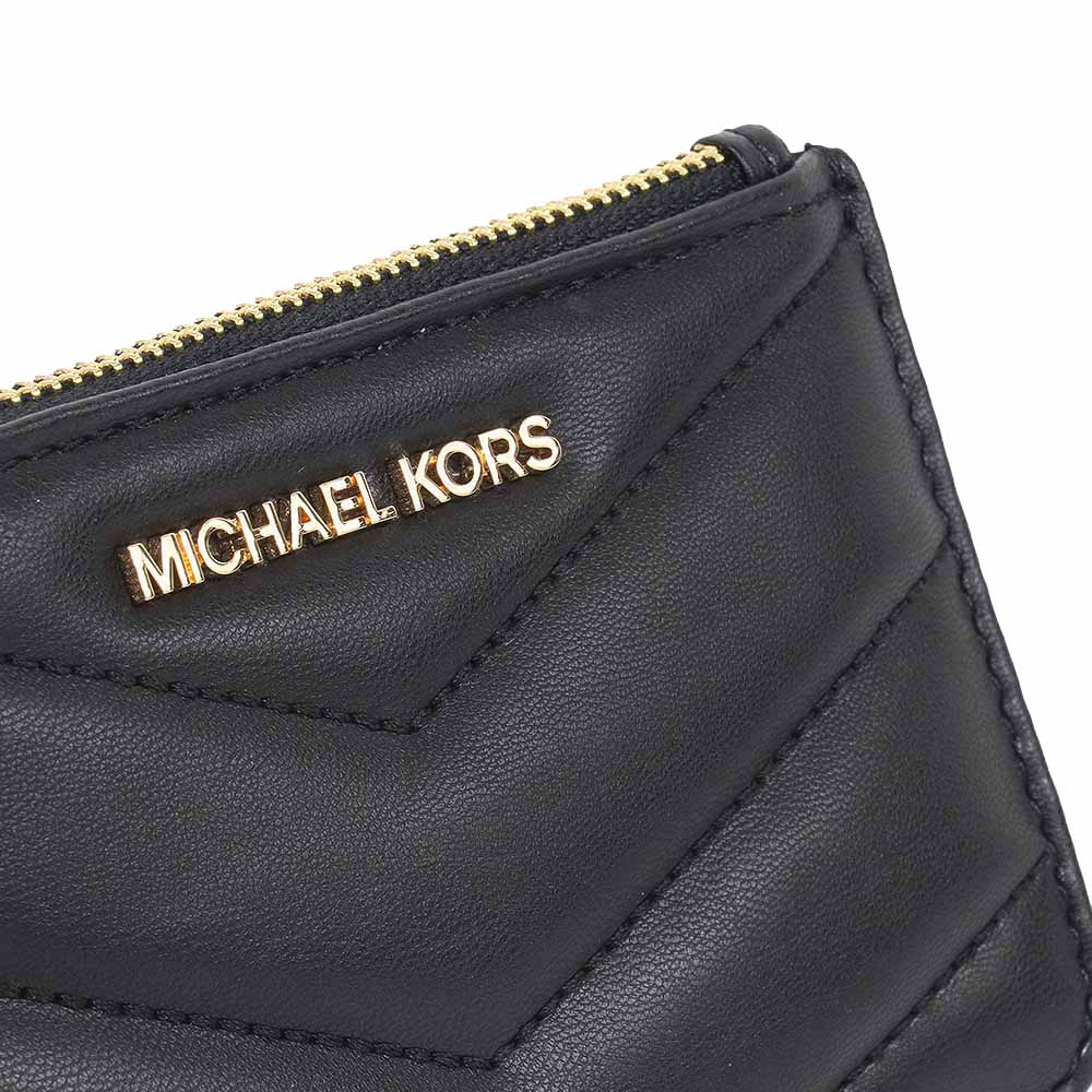 Michael Kors Jet Set Travenuel Small Quilted Coin Pouch Black # 35R4GTVP1V