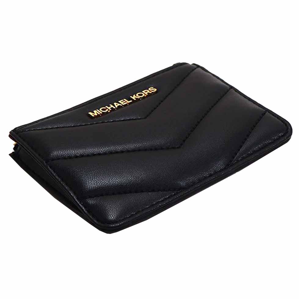 Michael Kors Jet Set Travenuel Small Quilted Coin Pouch Black # 35R4GTVP1V