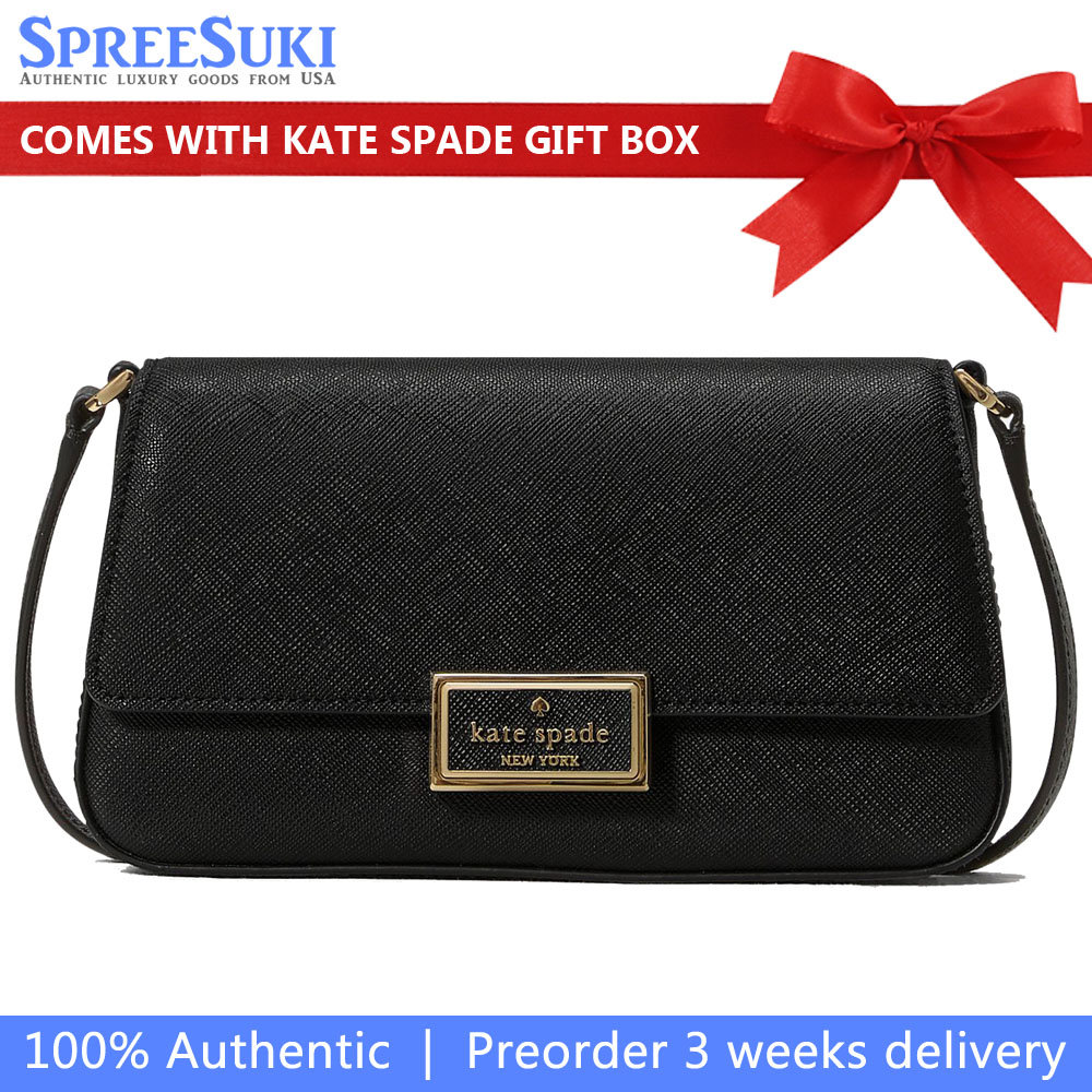Kate Spade Reegan Mini Flap Crossbody Black # KM532