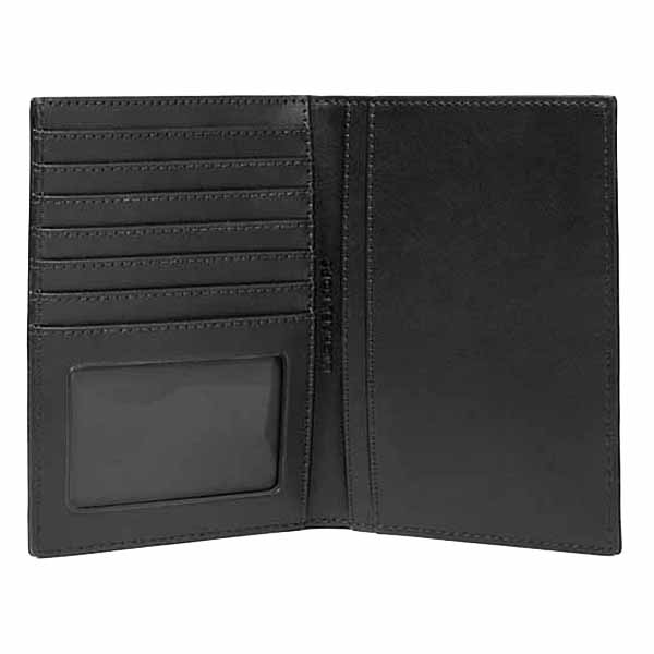 Michael Kors Jet Set Medium Patent Logo Debossed Passport Wallet Black # 35F5STVN8U