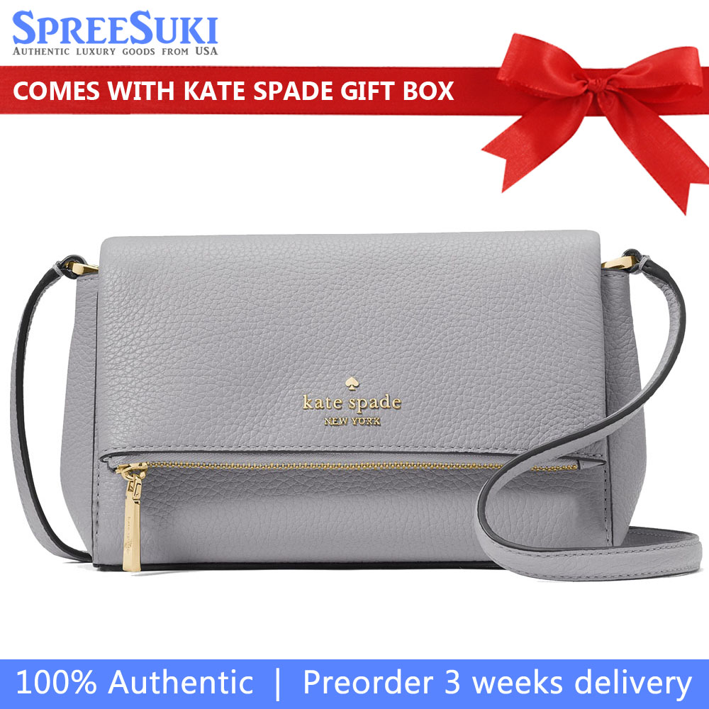 Kate Spade Leila Mini Crossbody Mountain Grey # KE487